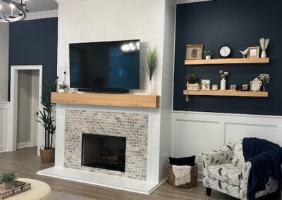 Kitchen Bar/Wainscotting/Fireplace Remodel Project
